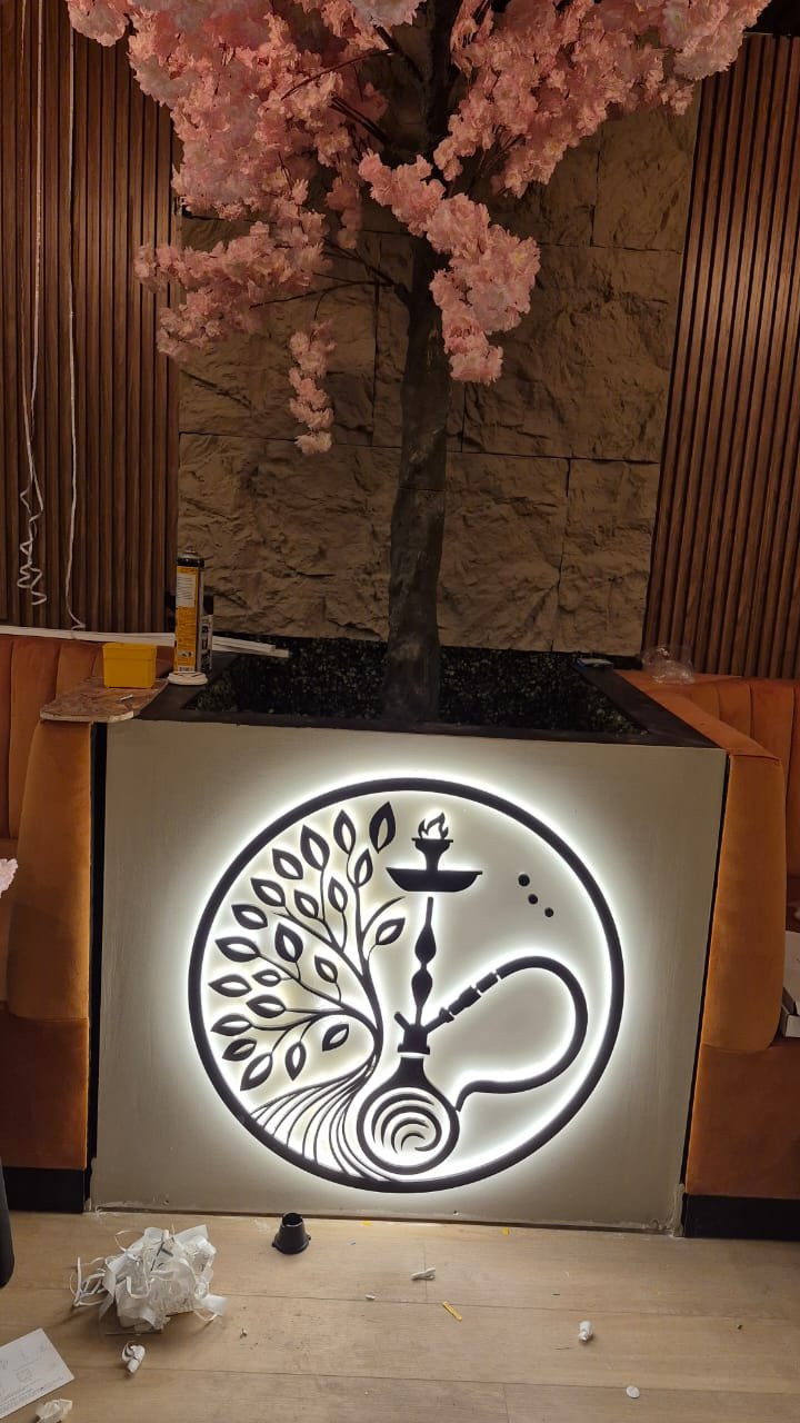 Backlit panel signs example 1