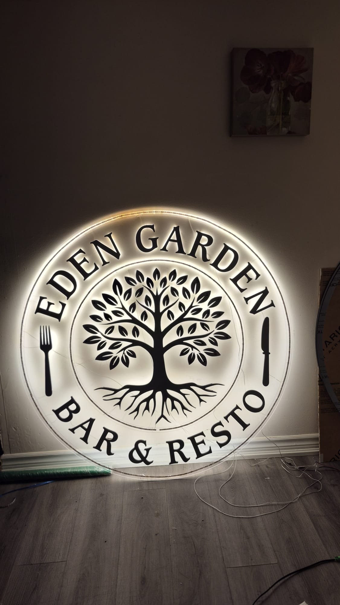 Backlit panel signs example 4