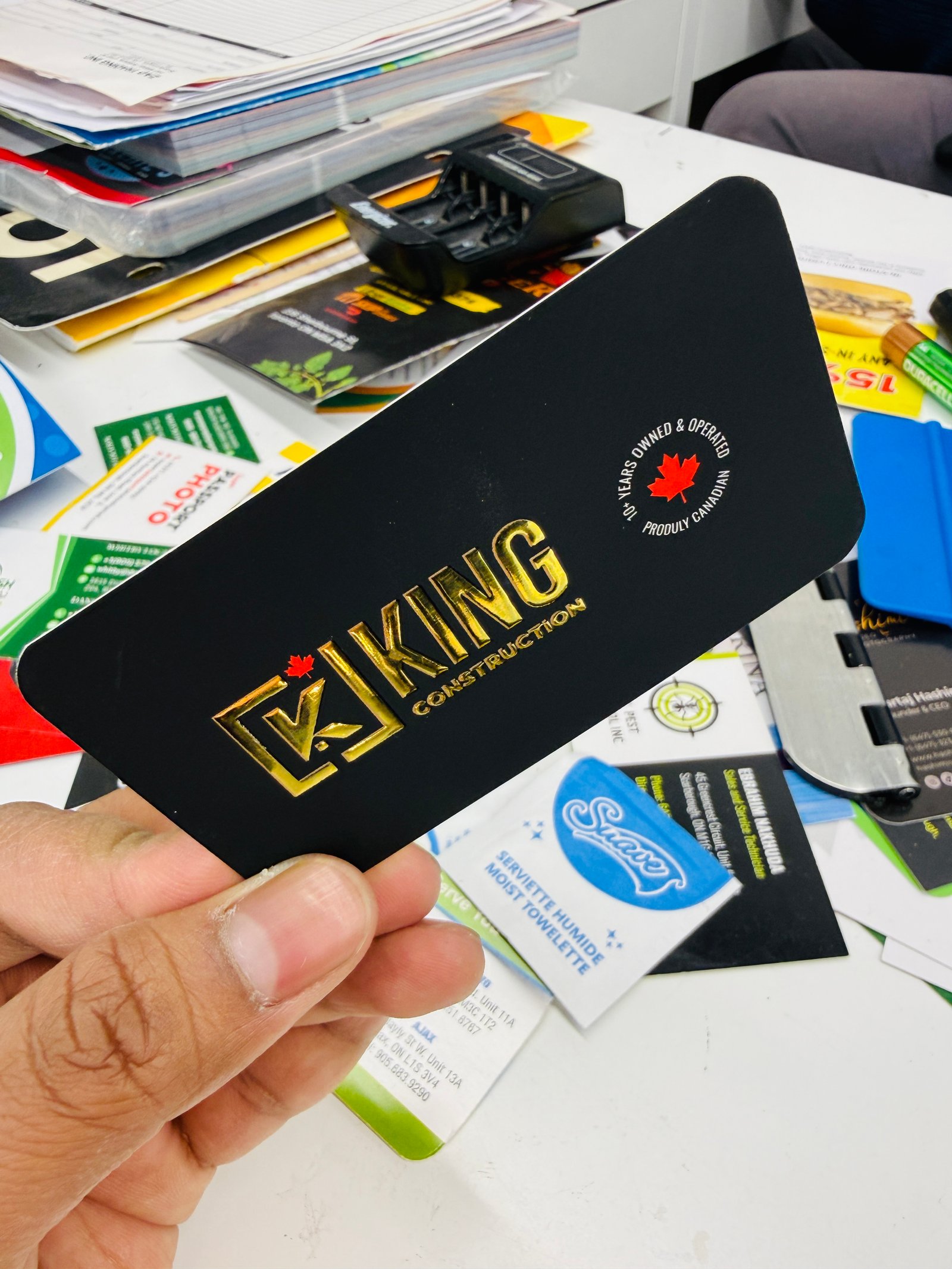 Custom Metallic Foil Business Cards Toronto