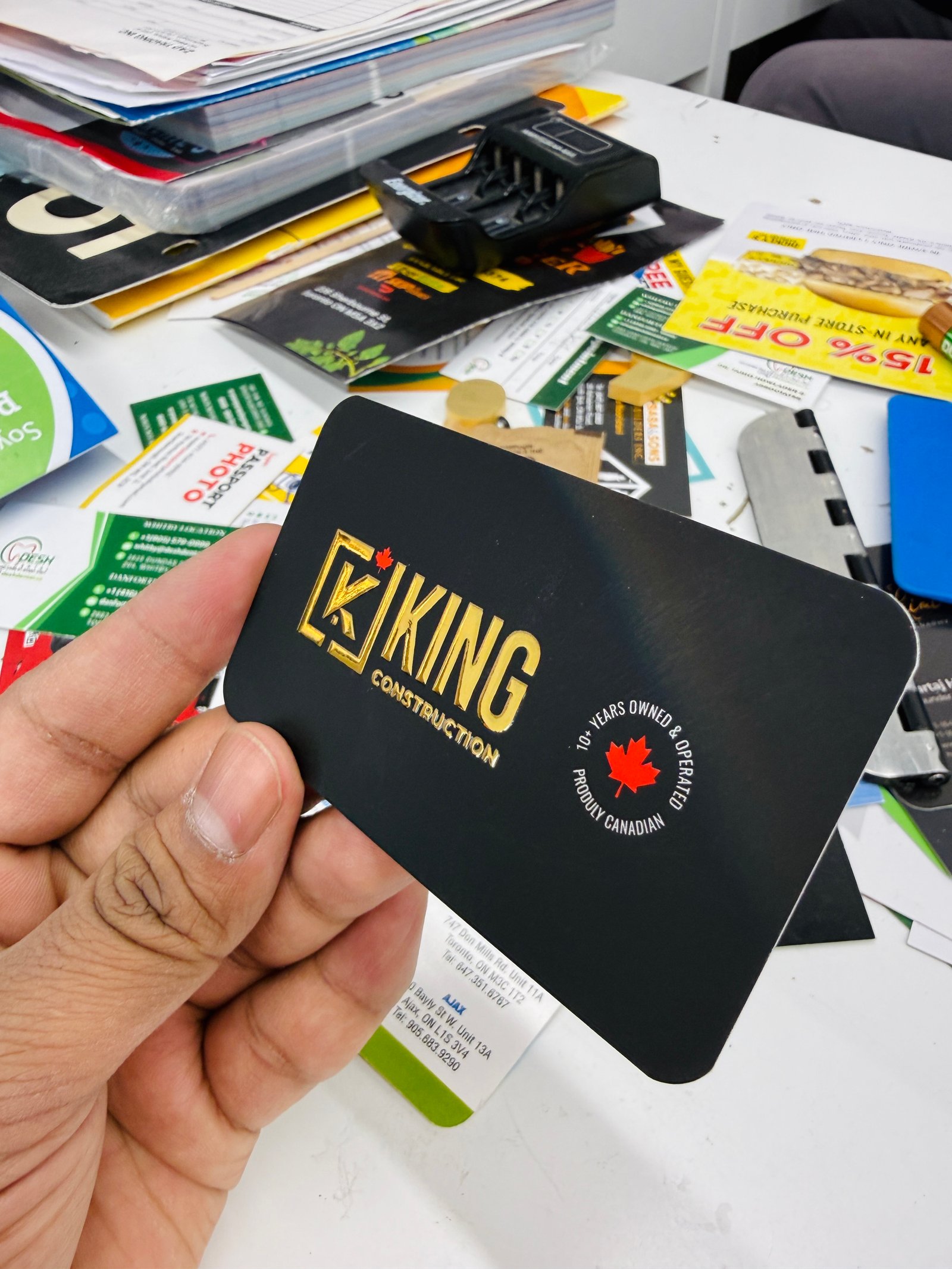 Ultra Premium Foil Business Cards Toronto